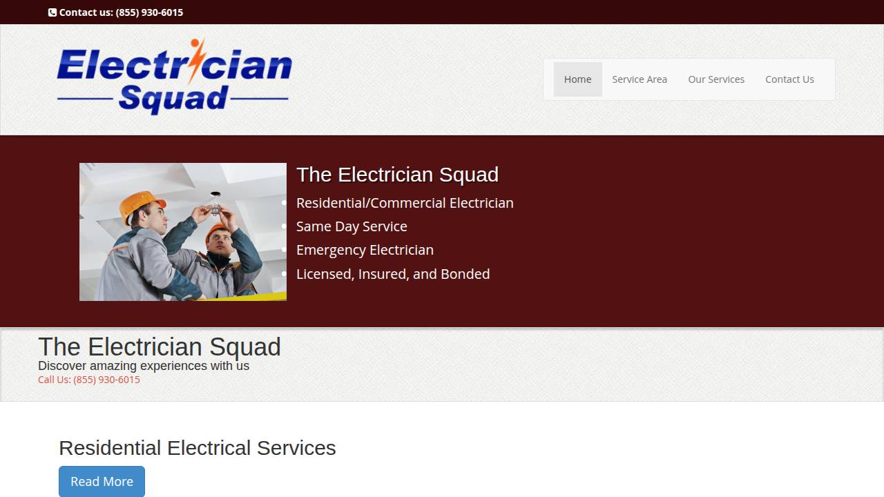 Nate Moore Wiring Service INC website screenshot