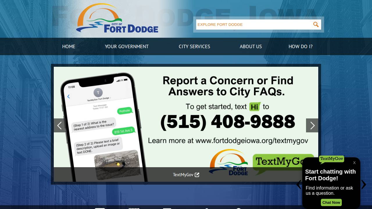 Metier Water Treatment OF Fort Dodge Inc website screenshot