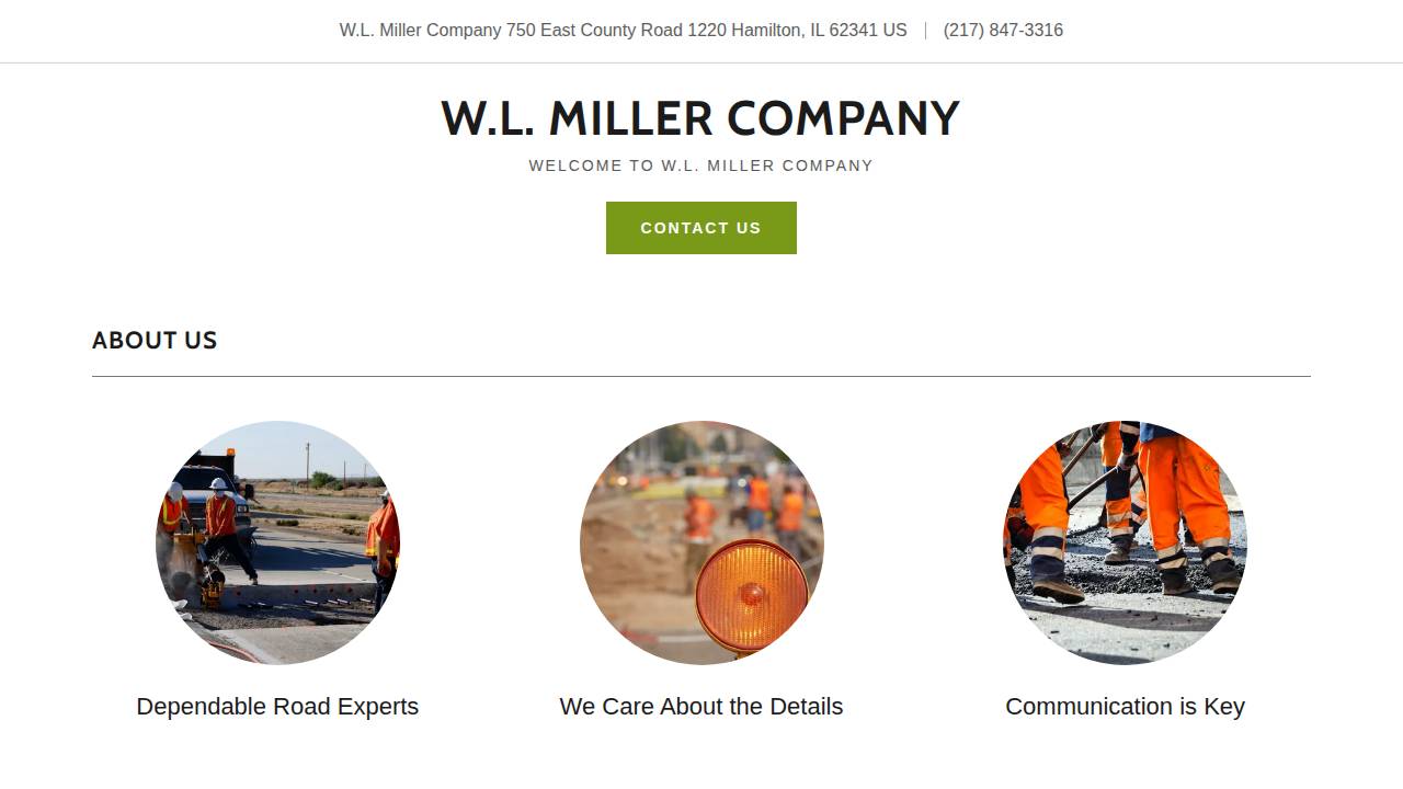 W L Miller CO website screenshot