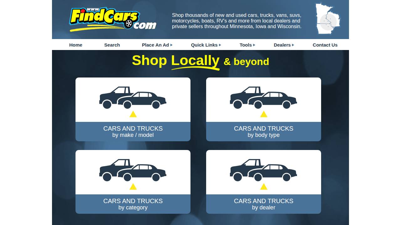 Cooper Motors INC website screenshot