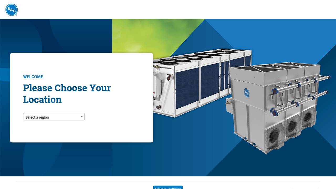 Baltimore Aircoil Company INC website screenshot