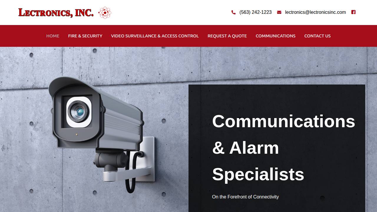 Lectronics INC website screenshot