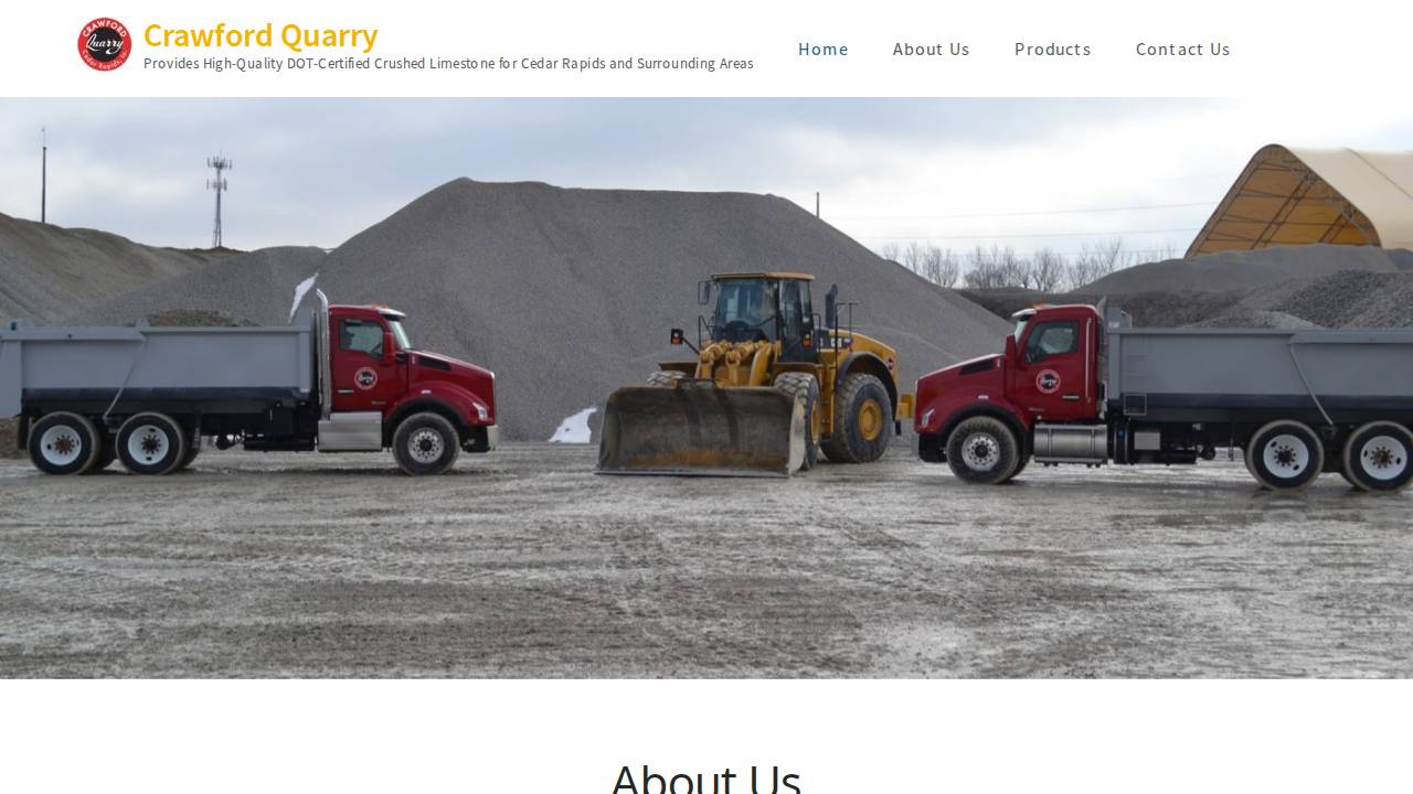 LEE Crawford Quarry website screenshot
