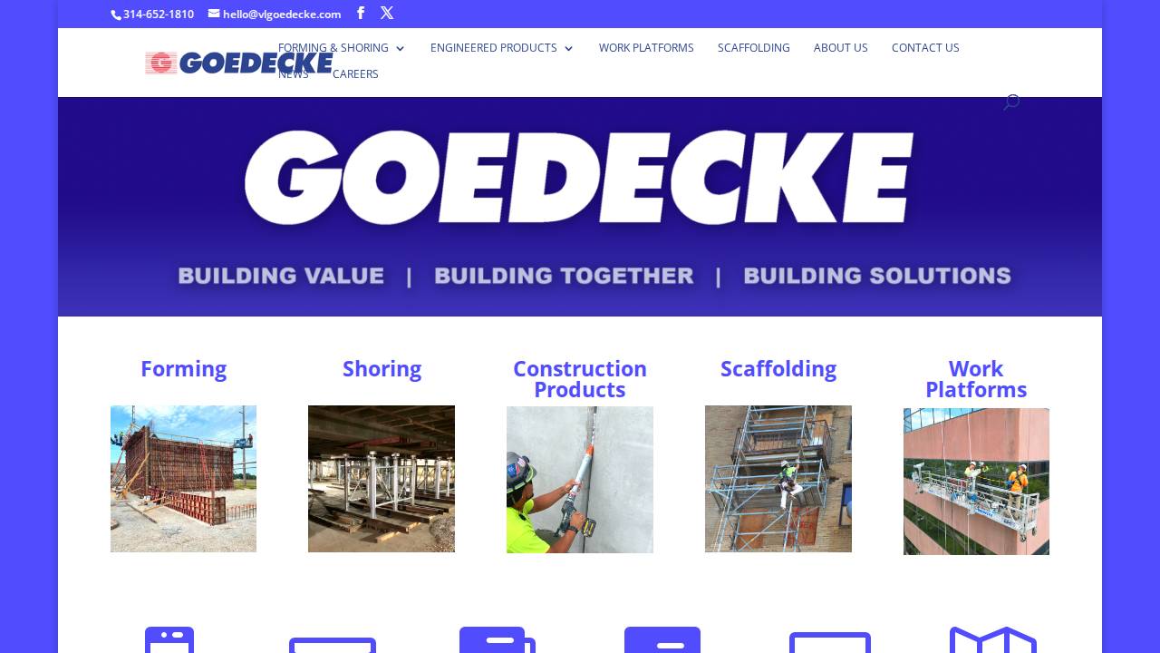 Vernon L Goedecke CO INC website screenshot