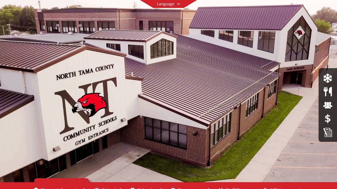 North Tama CO Community School Dist website screenshot