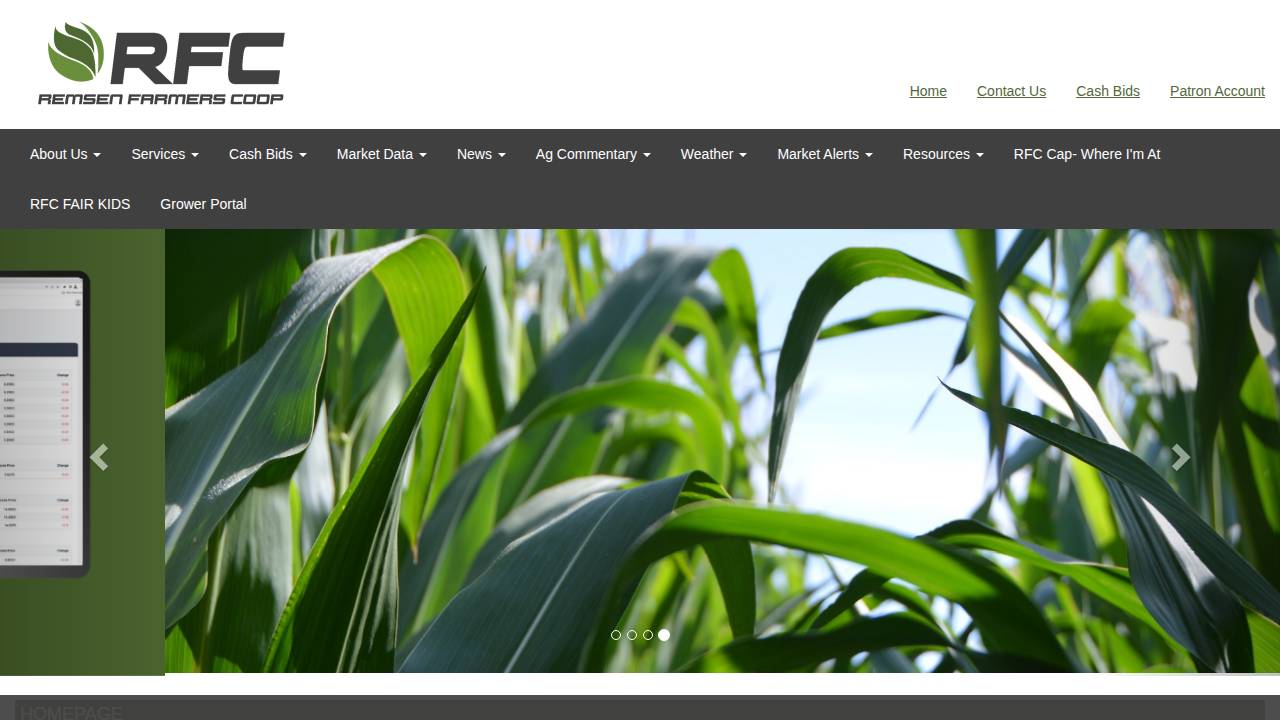 Farmers Cooperative Company, Farmers Coop CO website screenshot
