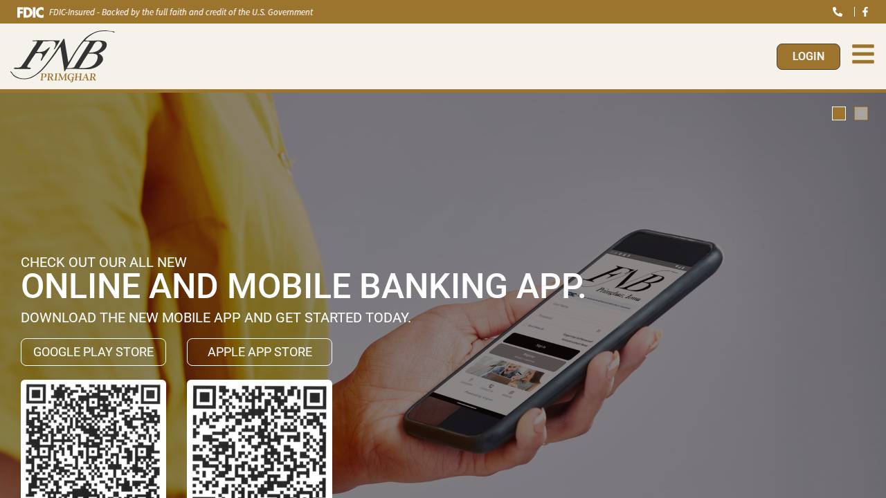 First National Bank OF Primghar website screenshot