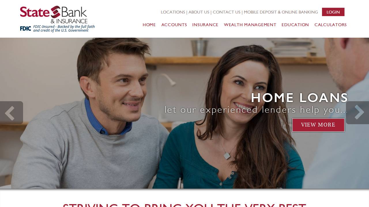 State Banco LTD website screenshot