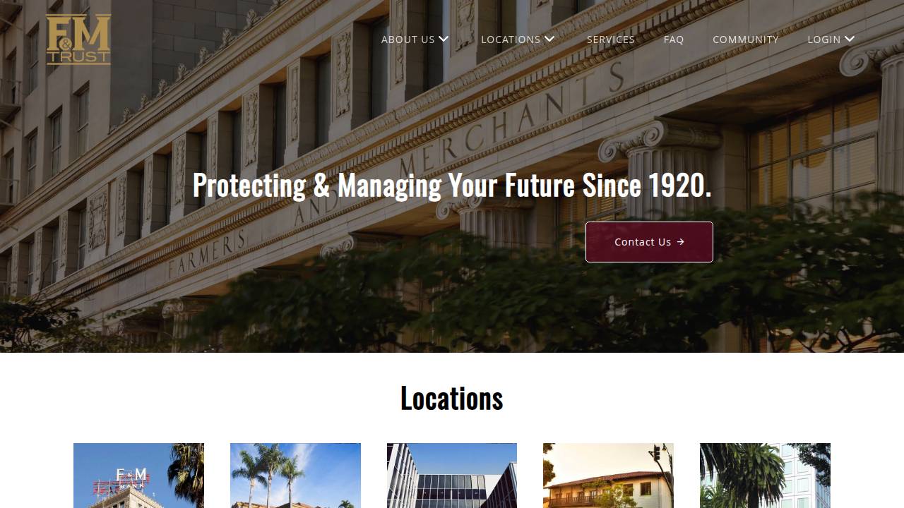 Farmers & Merchants Bldg Corp website screenshot