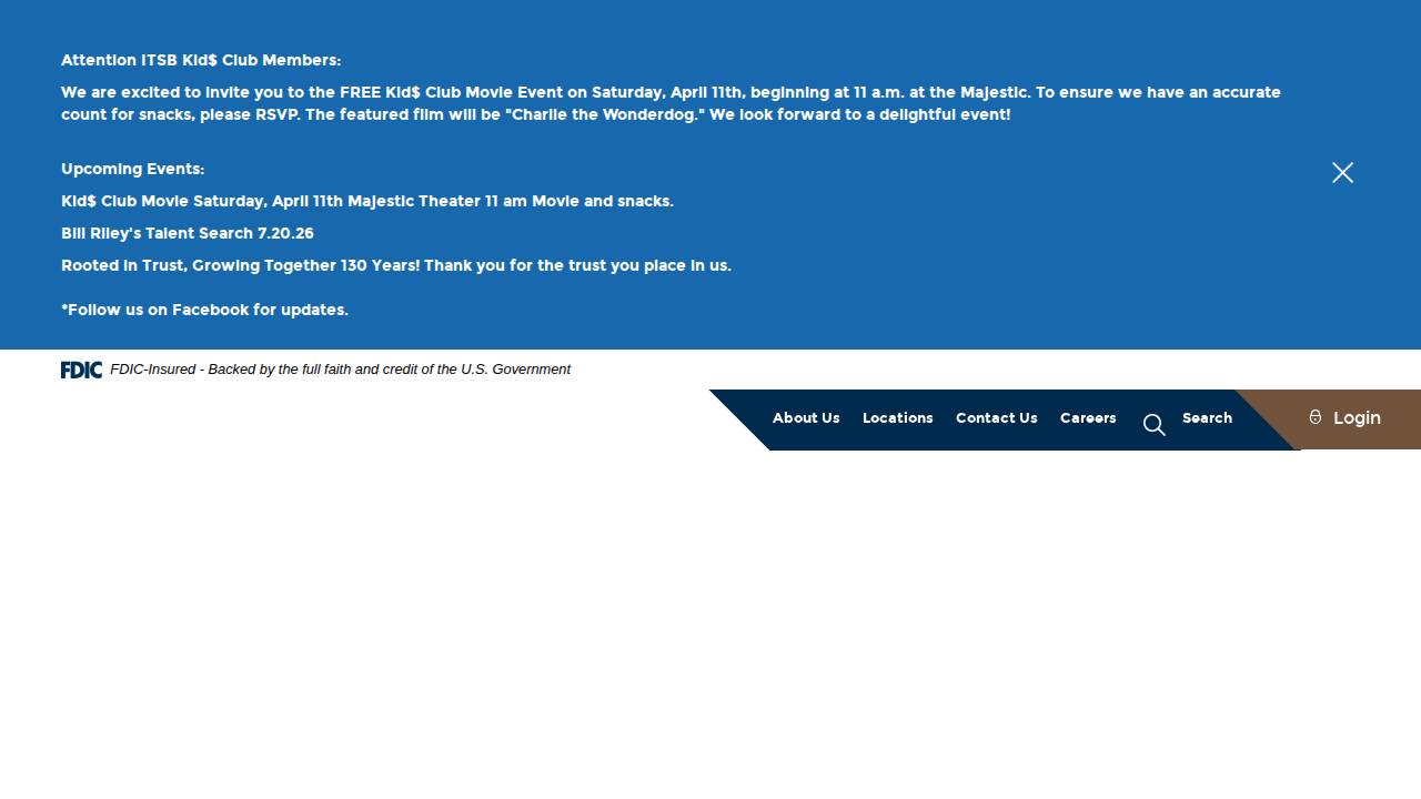 Iowa Trust AND Savings Bank website screenshot