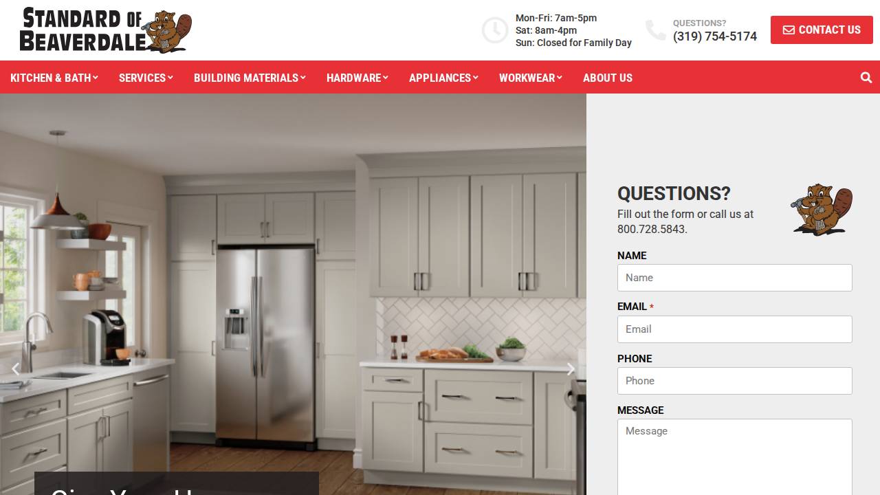 Standard OF Beaverdale INC website screenshot