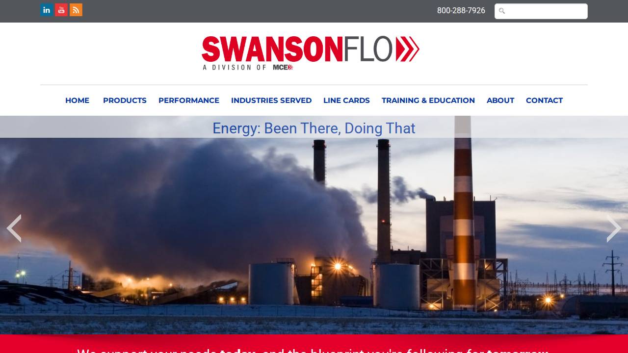 Swanson FLO CO website screenshot