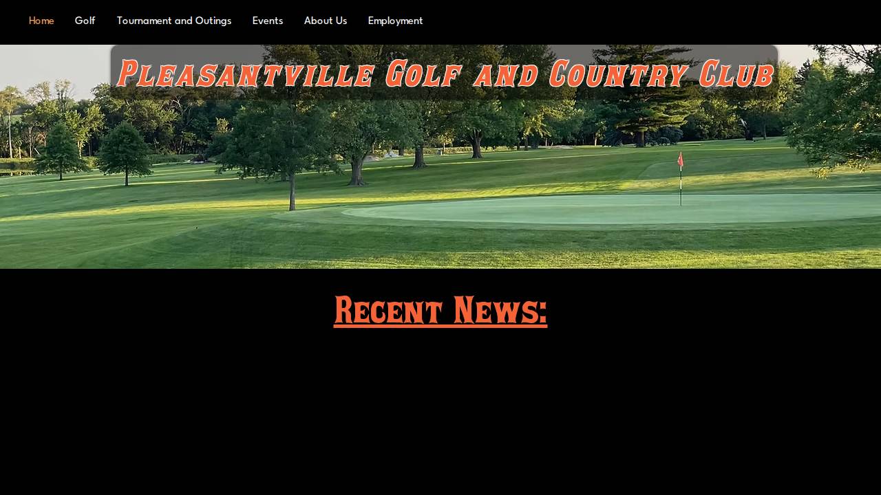 Pleasantville Golf & Country Club, Pleasantville Golf AND Country Club, Inc. website screenshot