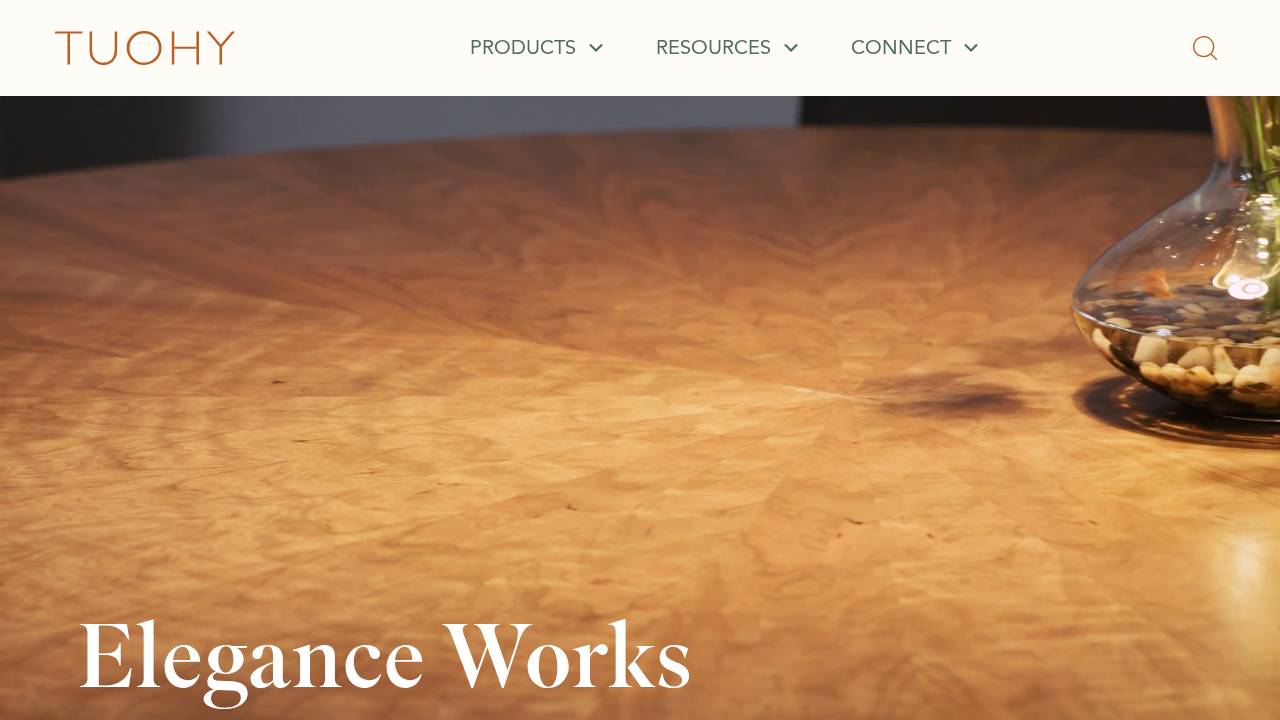 Tuohy Furniture Company website screenshot