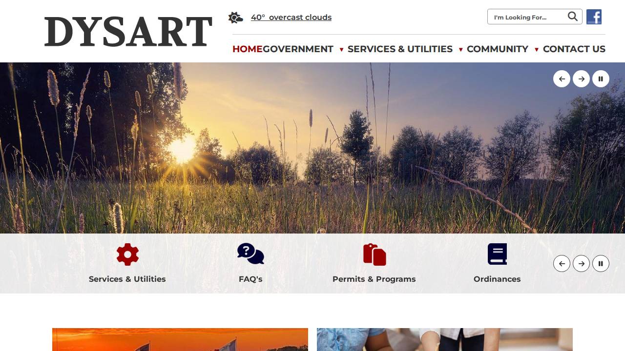 Dysart Recreation Inc, Dysart Recreation, Inc. website screenshot