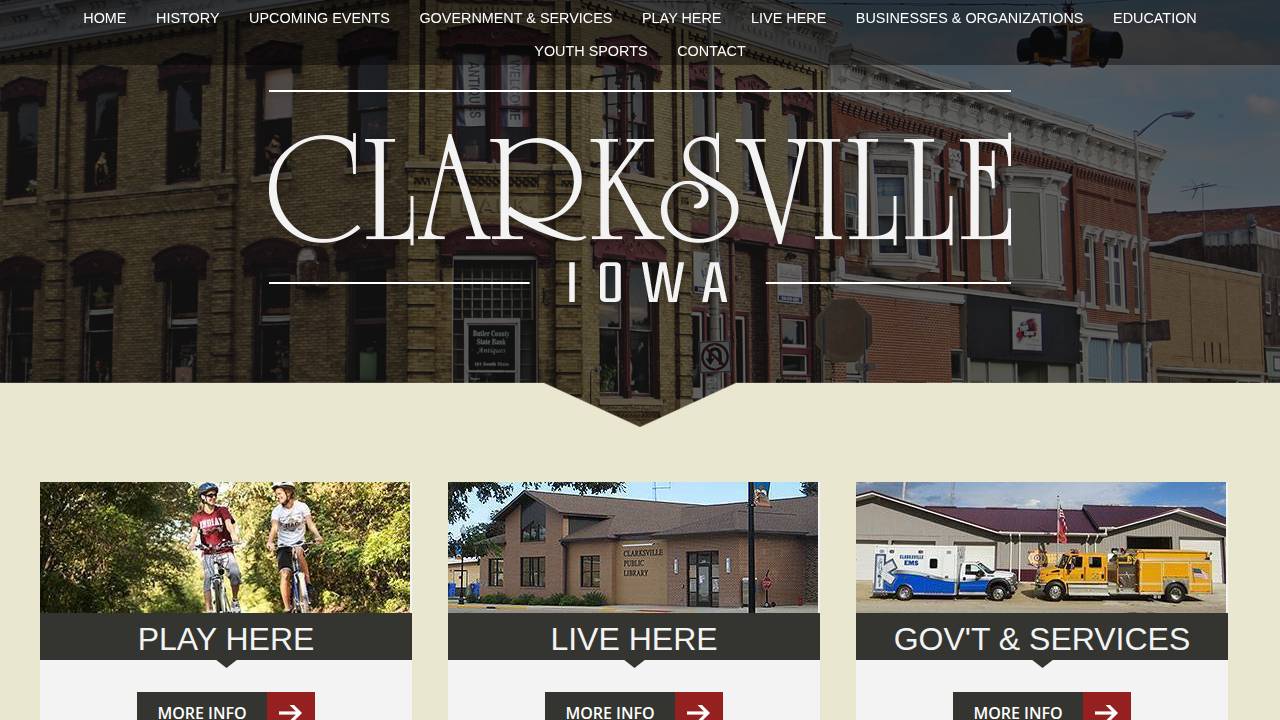 Clarksville Lumber Company INC website screenshot