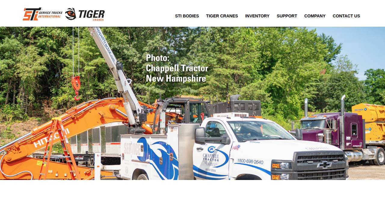 Service Trucks International, Inc.; Service Trucks International INC website screenshot