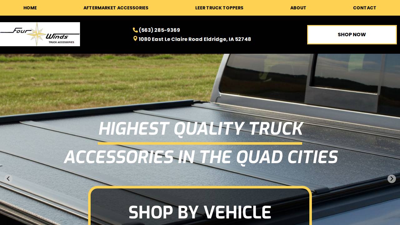 Four Winds Recreational Products website screenshot