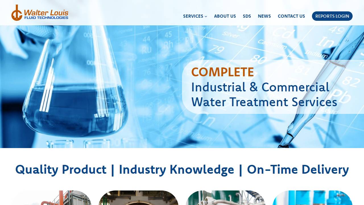 Walter Louis Chemicals & Assoc Inc, Walt website screenshot