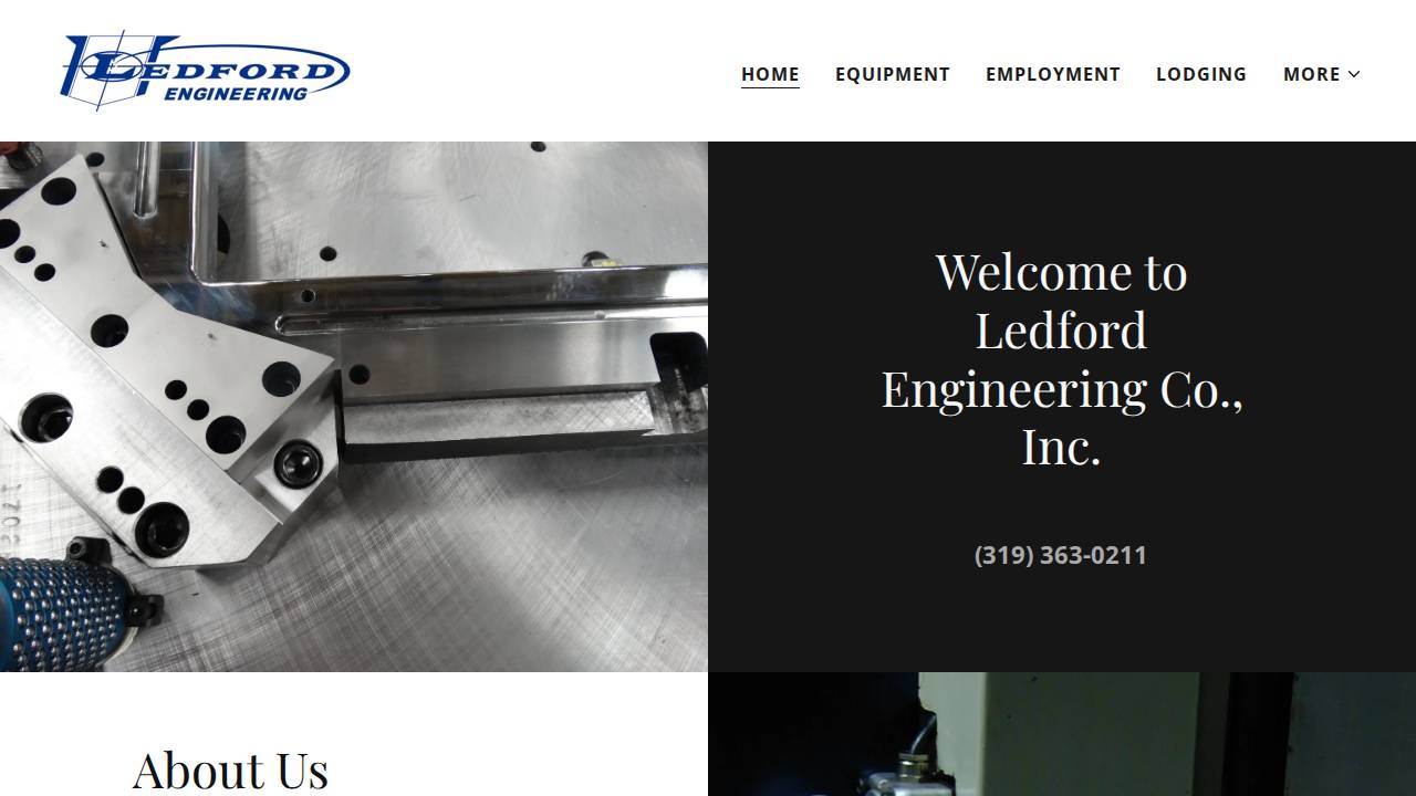 Ledford Engineering CO Inc, Ledf website screenshot