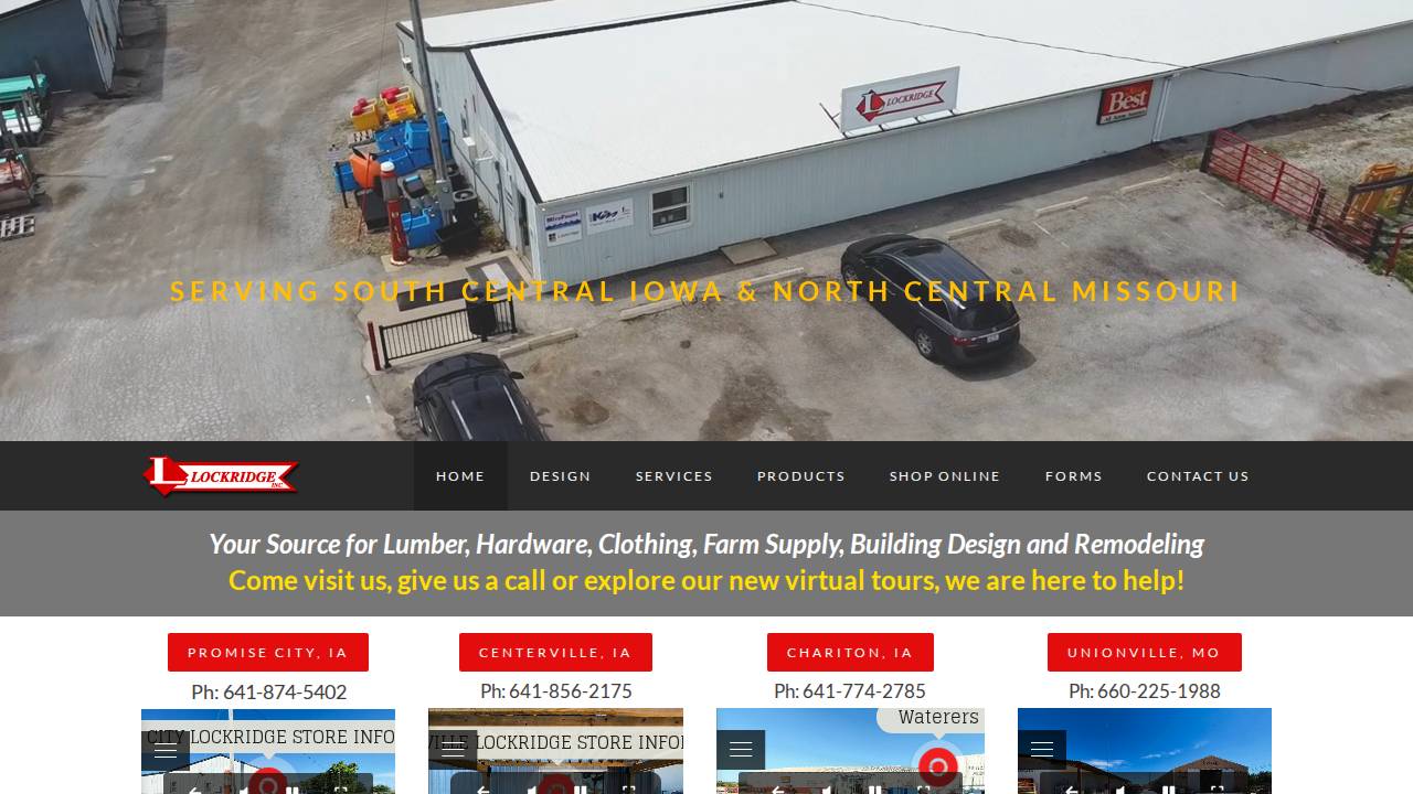 Lockridge INC website screenshot