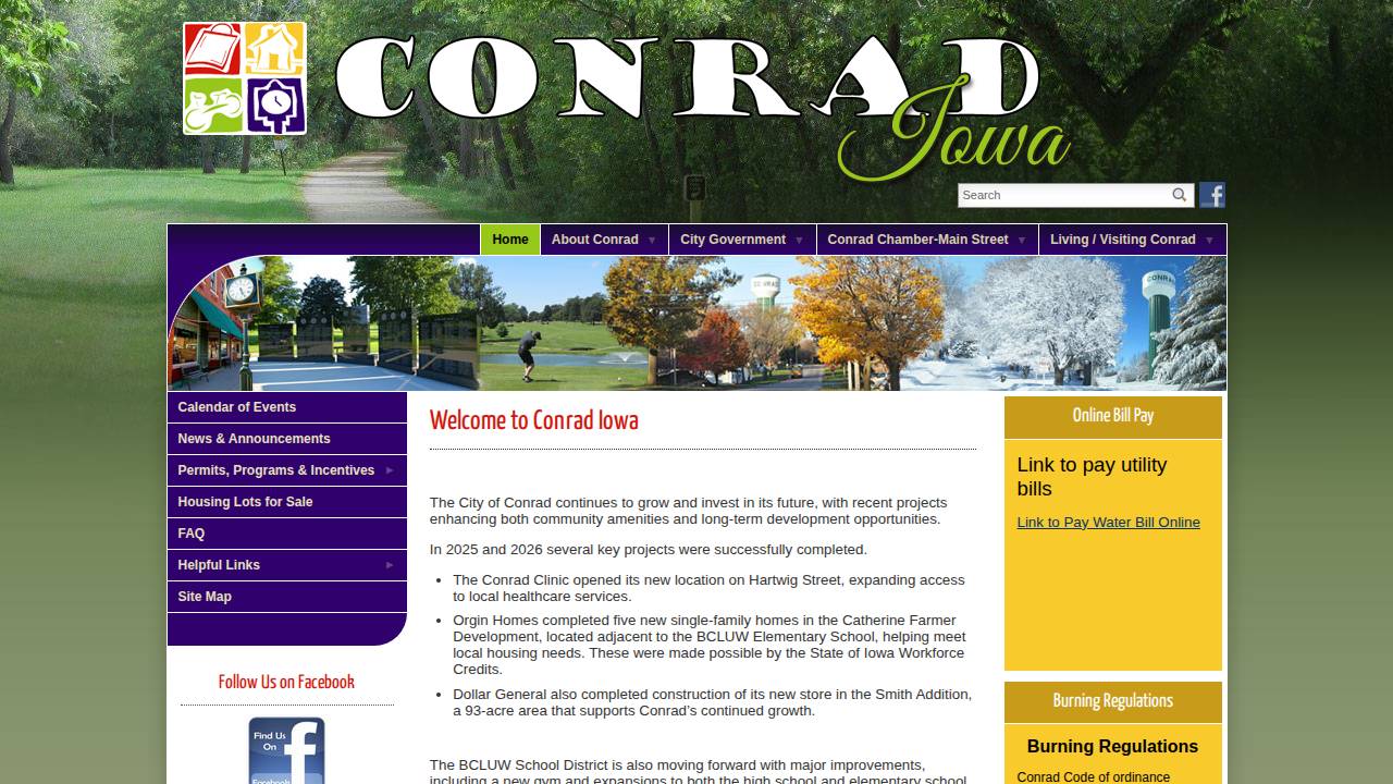 Conrad Grove Recreation Club Inc, Conrad Grove Recreation Club, Inc. website screenshot