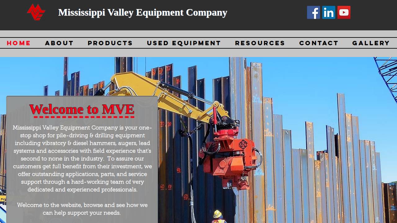 Mississippi Valley Equipment CO website screenshot