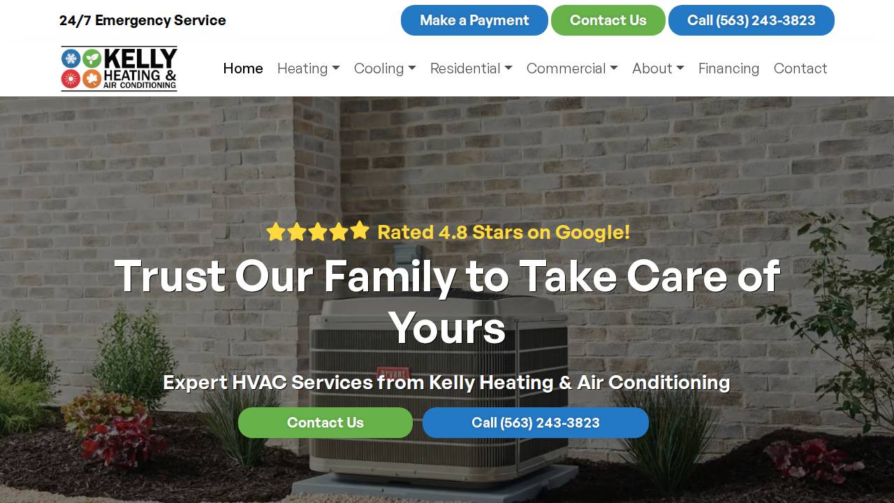 Kelly Heating AND OIL Company INC website screenshot