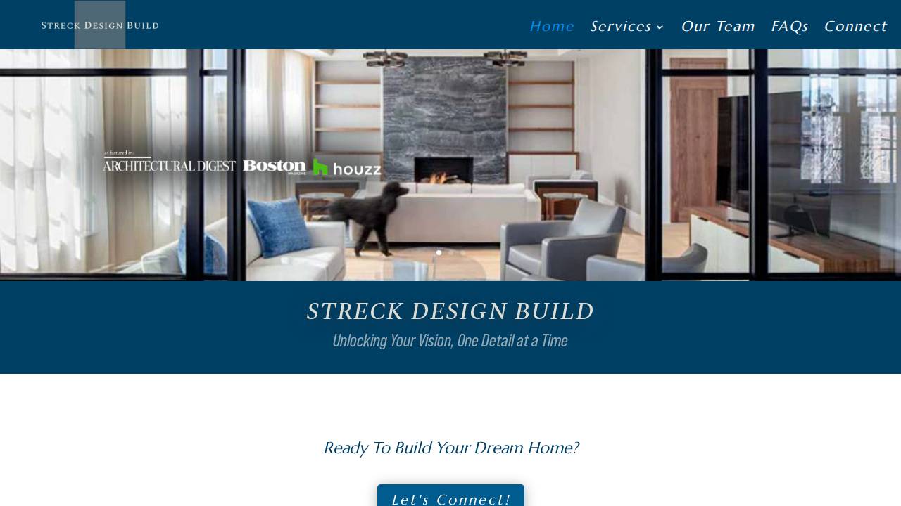 Gary Streck website screenshot