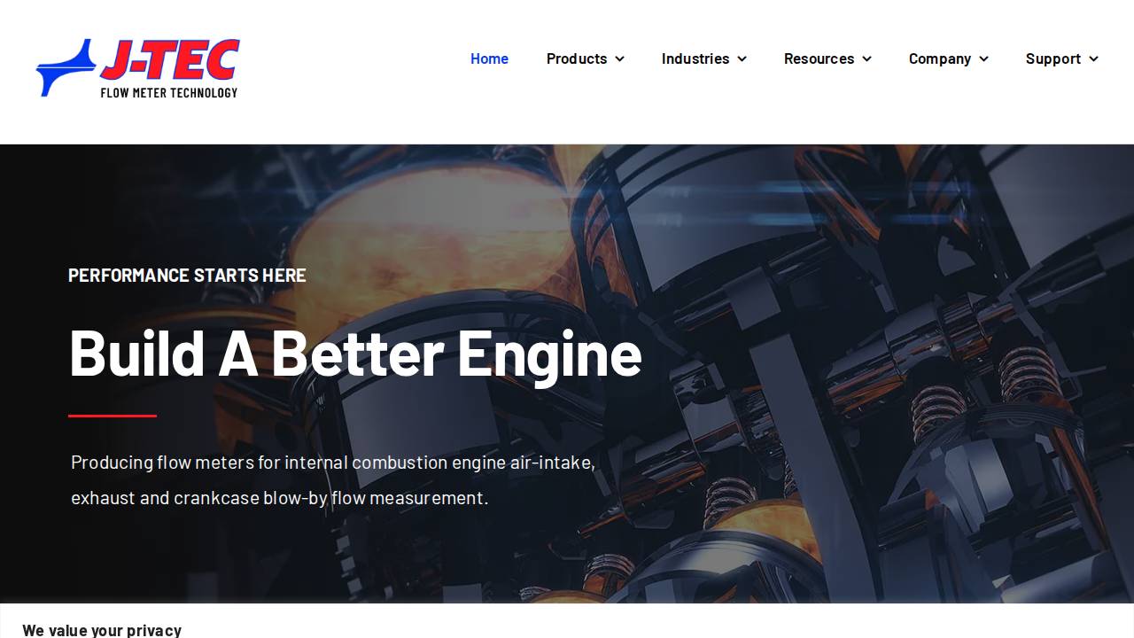 J-tec Associates INC website screenshot