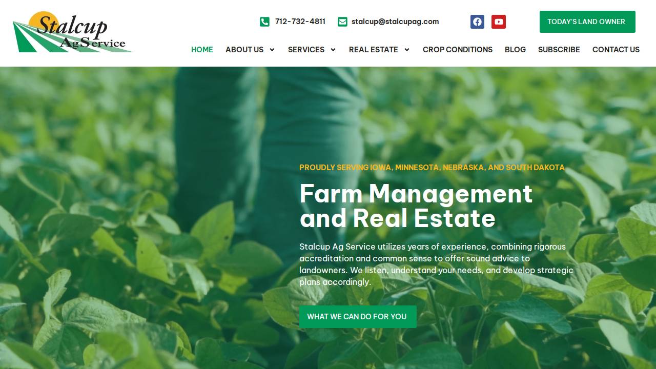 Stalcup Agricultural Service INC website screenshot