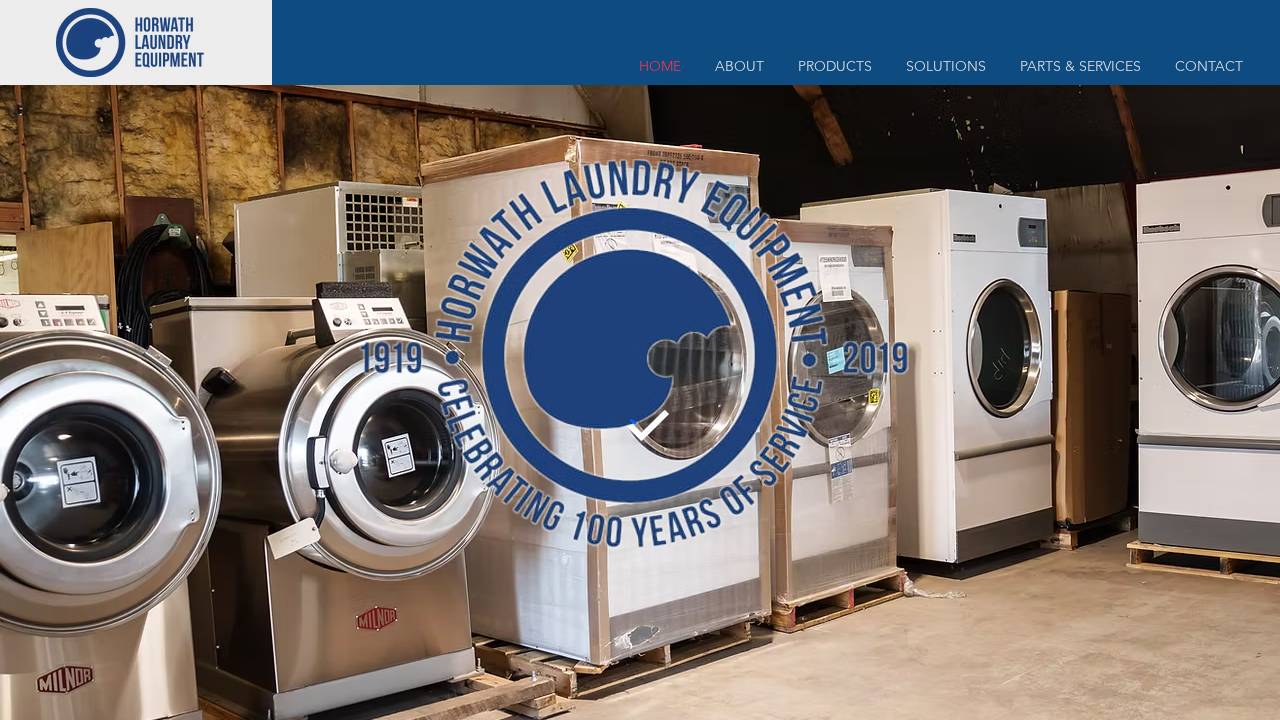 Horwath Laundry Machinery CO website screenshot