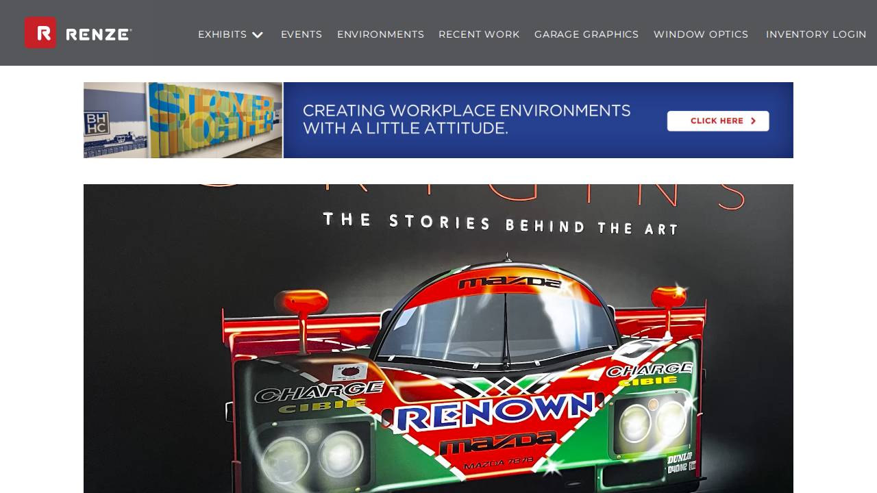 Renze CO Inc, Renze Display Company website screenshot