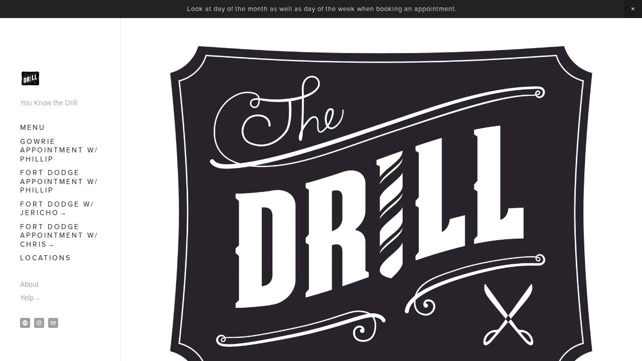 Mischke, Darrel; Darrels Barber Shop website screenshot