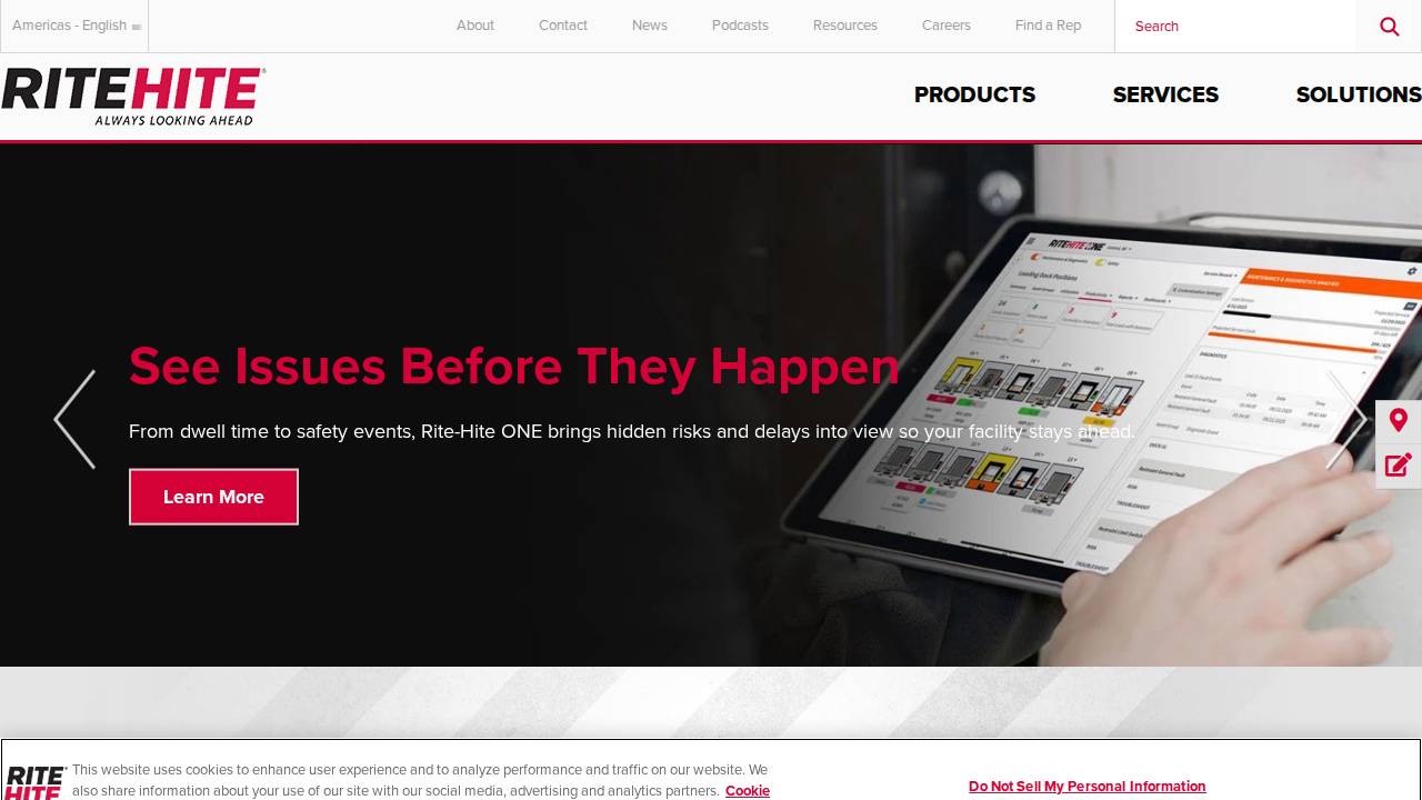 Rite Hite Company LLC website screenshot