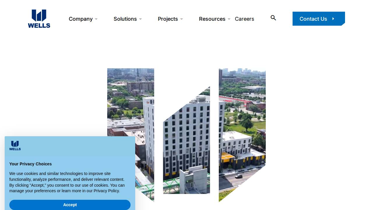 Wells Concrete Products Company website screenshot