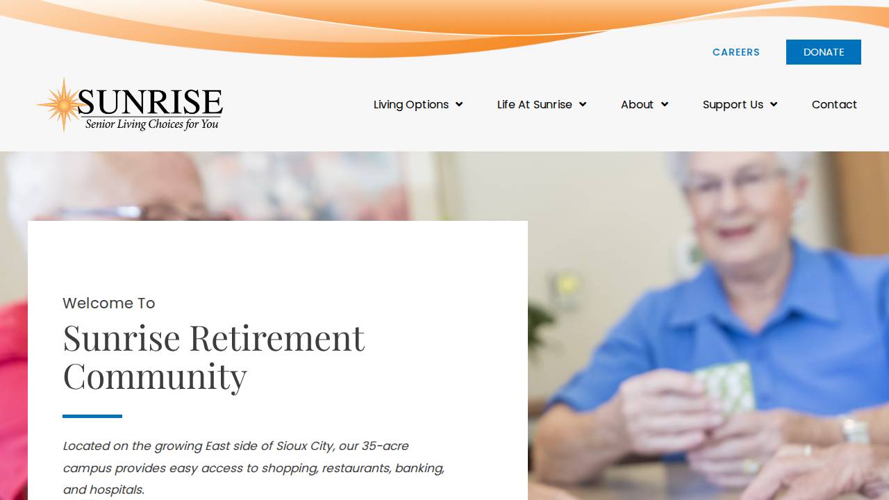 Martin Luther Home Inc, Sunrise Manor Ret&acc Nurs RES website screenshot