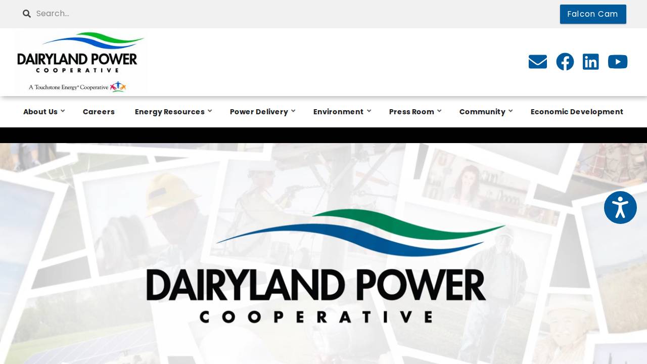Dairyland Power Cooperative website screenshot