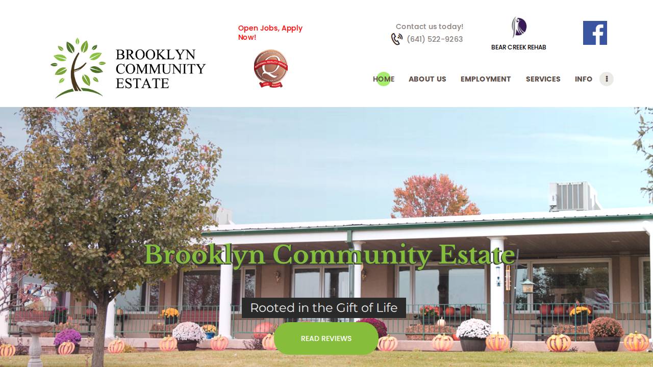 Brooklyn Community Estates Inc, Brooklyn Community Estate INC website screenshot