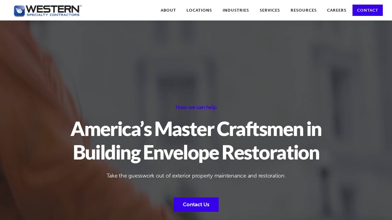 Western Waterproofing CO INC website screenshot