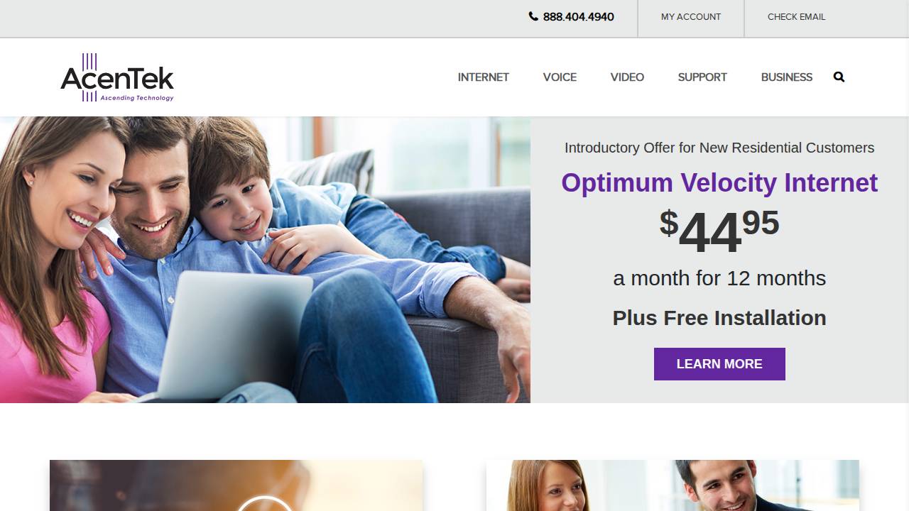 ACE Telephone Association website screenshot