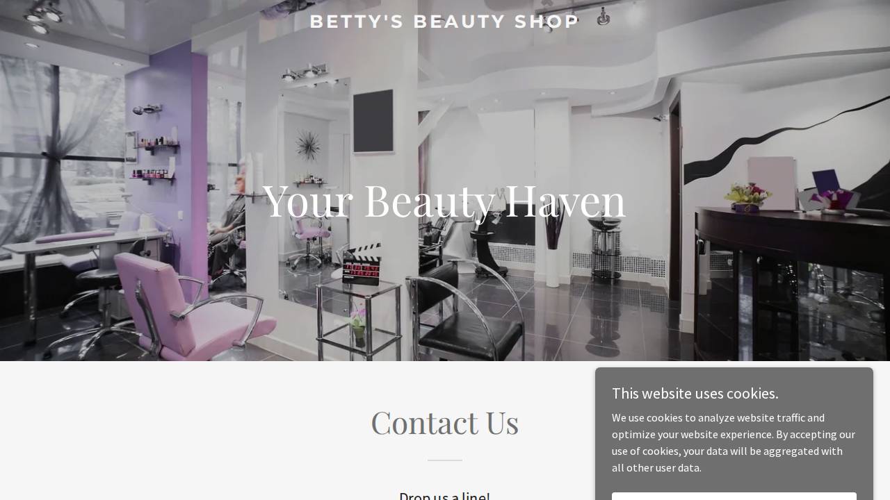 Thompson, Betty; Bettys Beauty Shop website screenshot