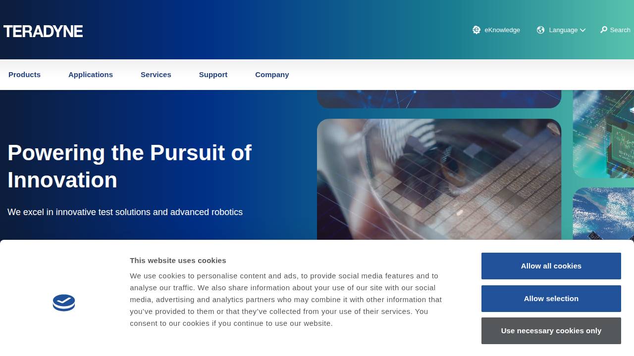 Teradyne INC website screenshot