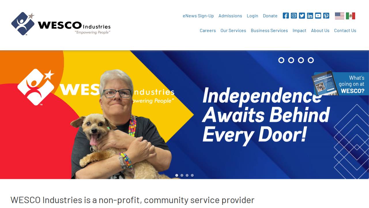 Wesco Industries website screenshot