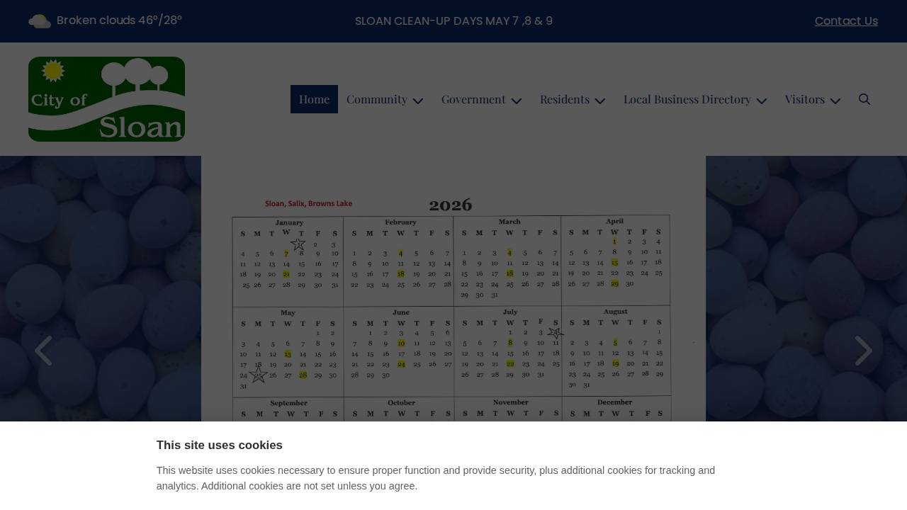 Sloan Community Recreation Corporation website screenshot