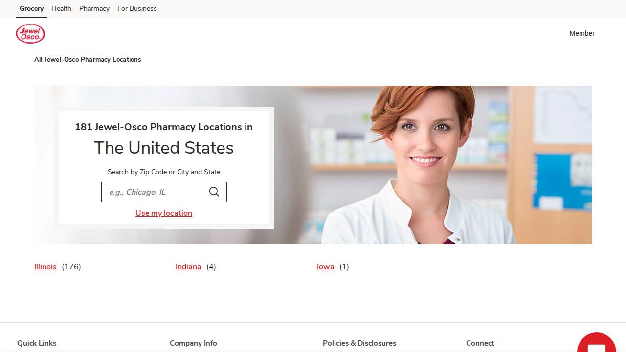 American Drug Stores Llc, Osco Drug Store #1118 website screenshot