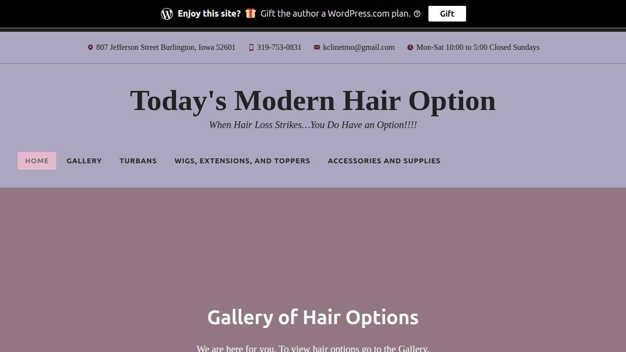 Cline, Katherine; Todays Modern Option website screenshot