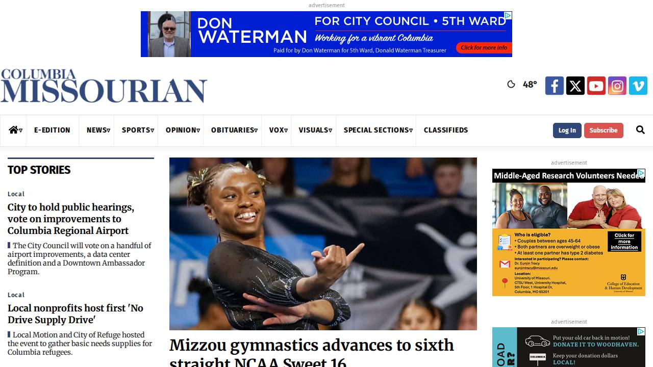 Embarq Missouri INC website screenshot