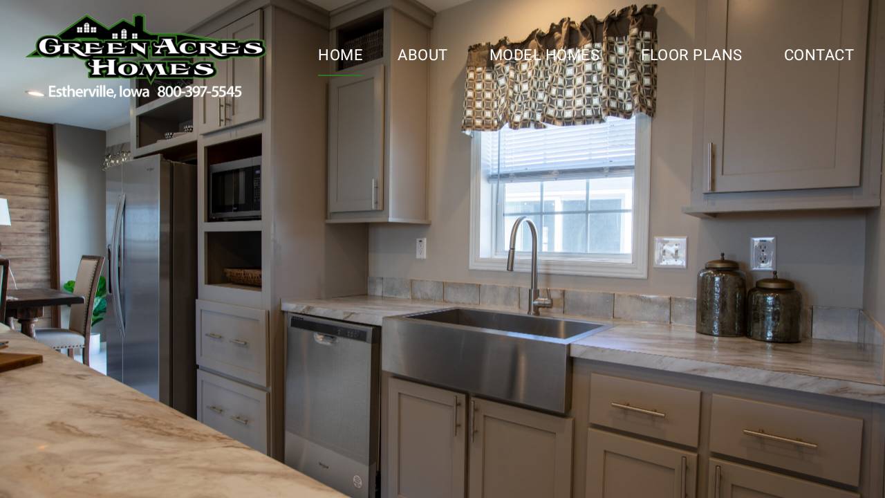 Burrell OIL CO Inc, Green Acres Homes website screenshot