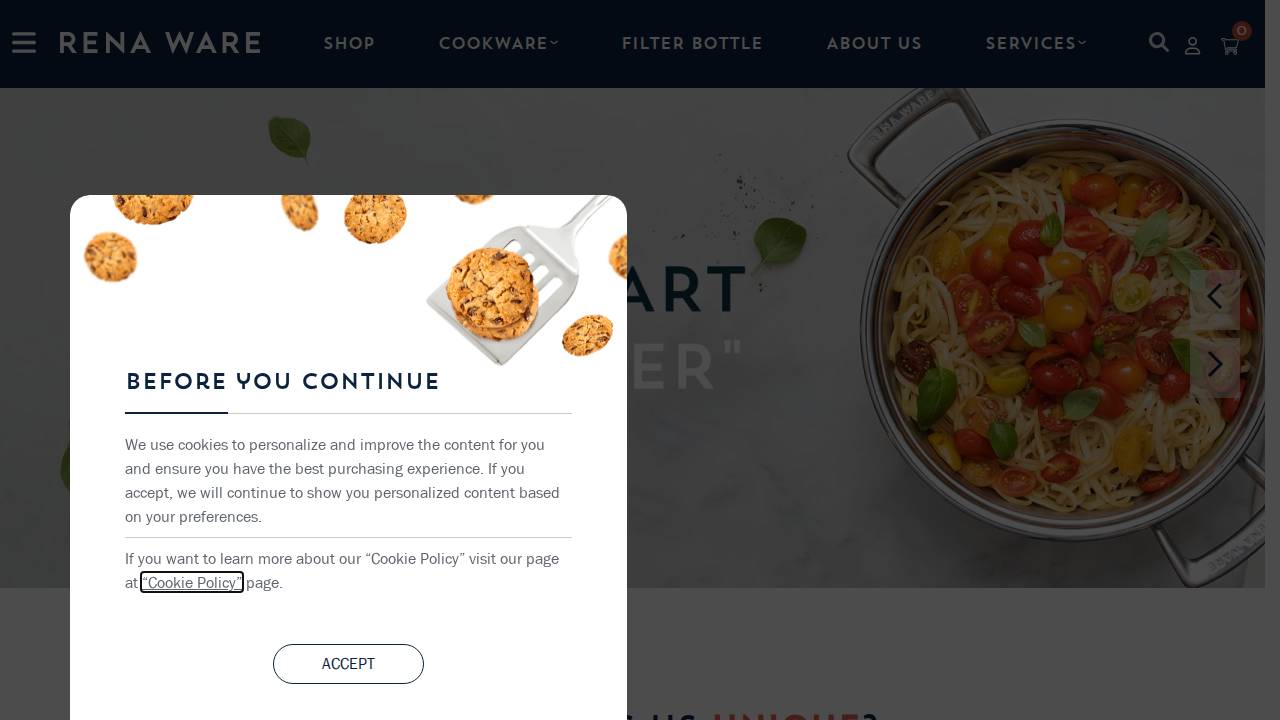 Rena Ware International INC website screenshot
